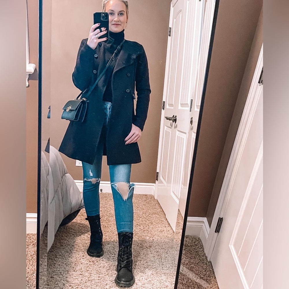Black Vero Moda Sructured Fall Coat - Size XS